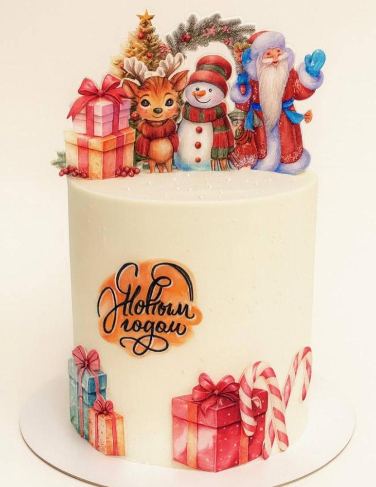 Торт под заказ "Новый год" 