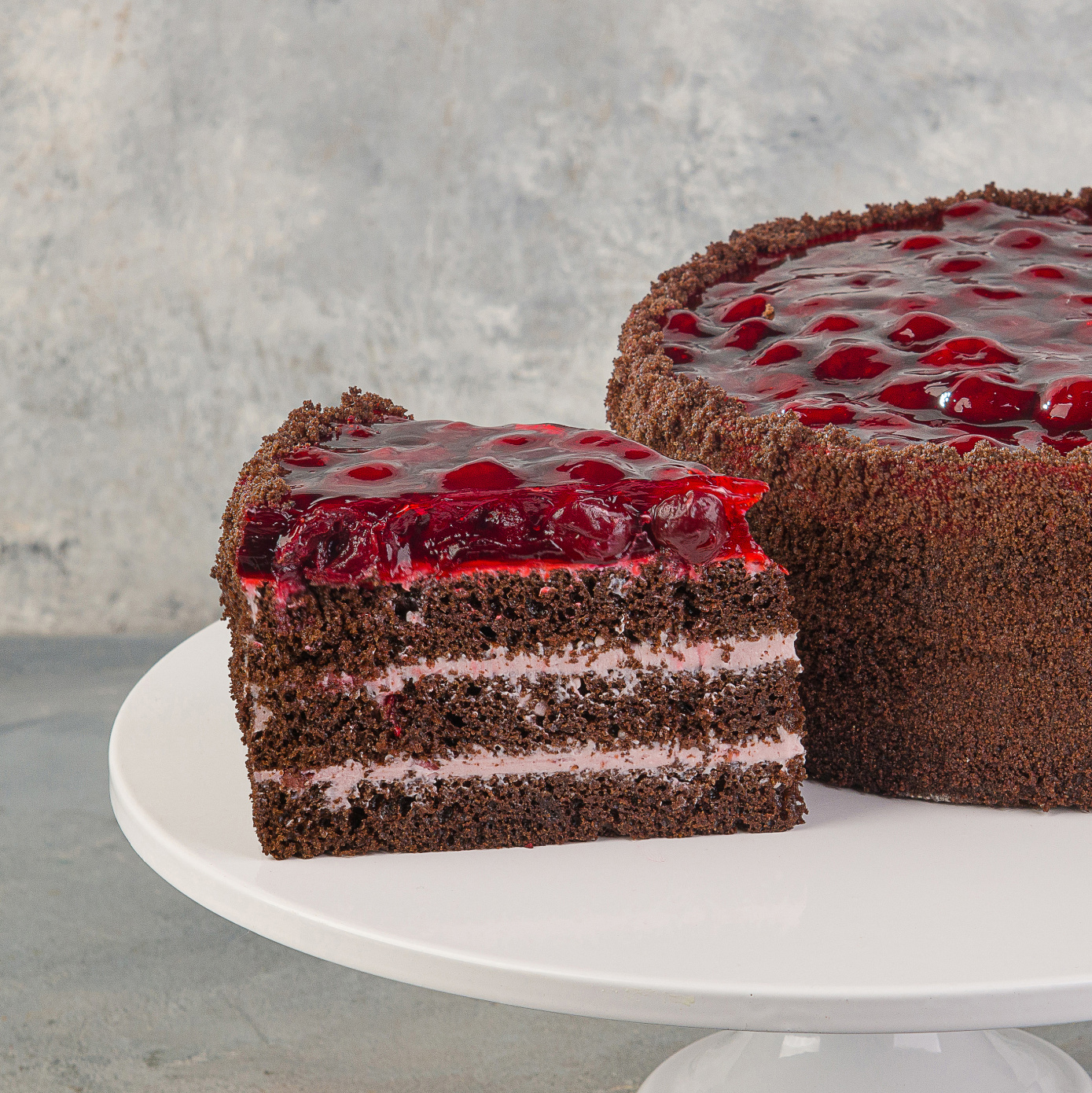 Торт шоколадно-вишневый Торт шоколадно-вишневый