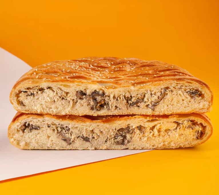 Пирог Курочка с грибами