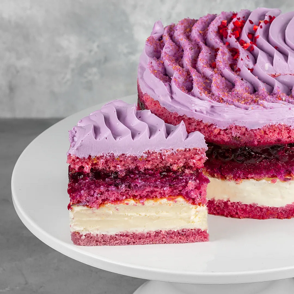 торт в стиле прованс с лавандовым сиропом