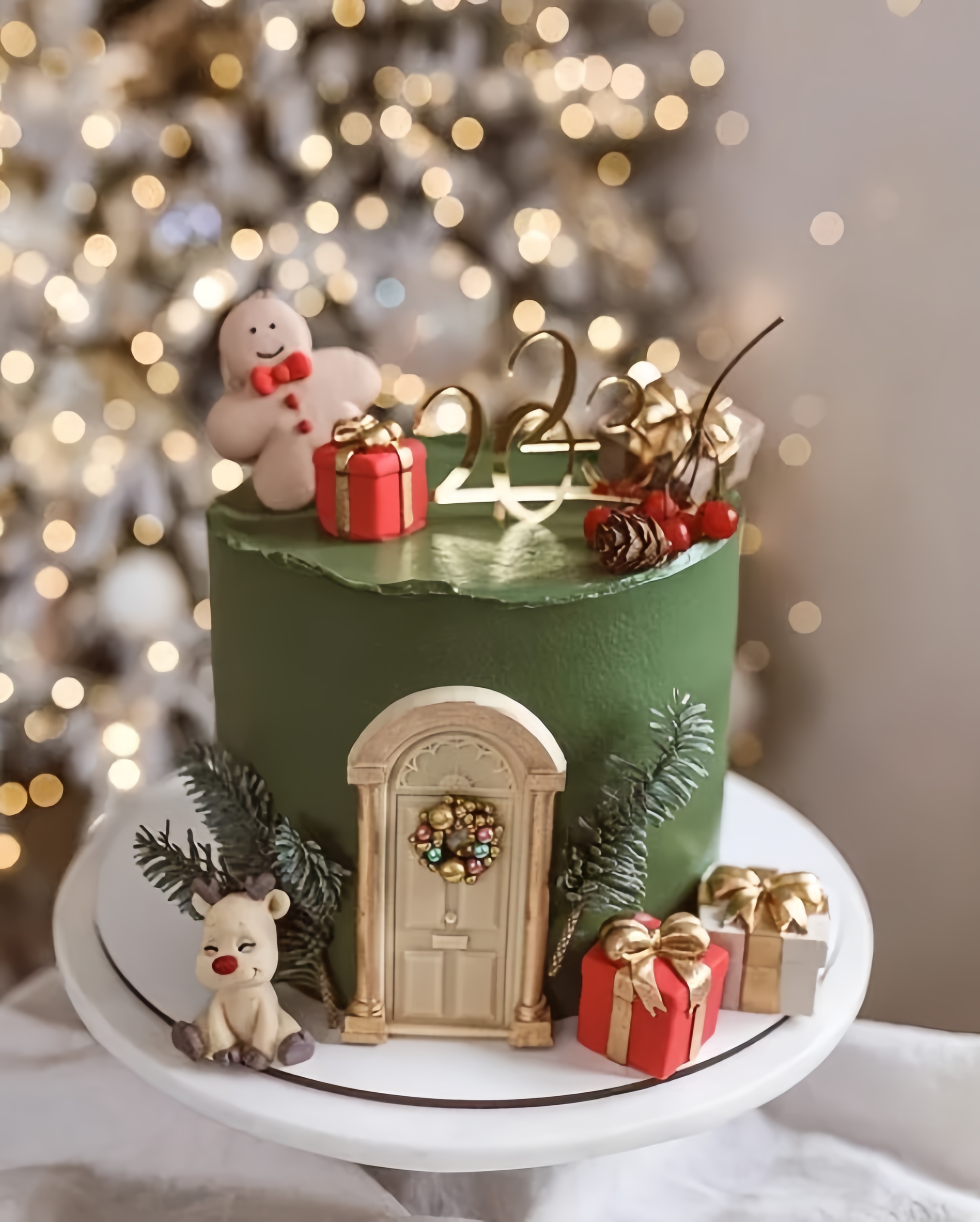 Новогодний детский тортик Новогодний детский тортик