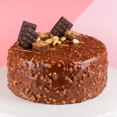 Торт "Арахис-нуга-карамель"