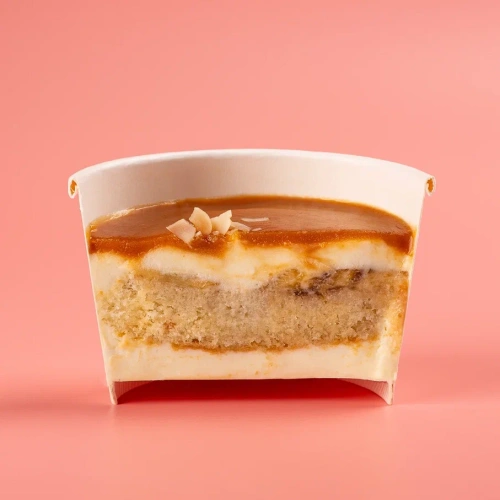 Десерт "Банан-соленая карамель"