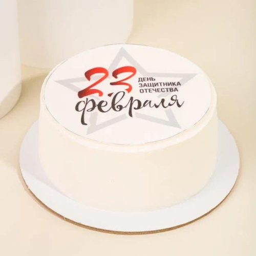 Бенто-торт Красный бархат 23 февраля