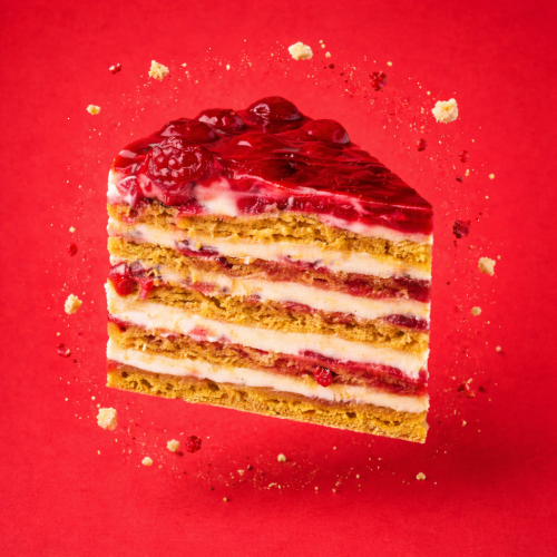 Торт «Медовик малиновый»