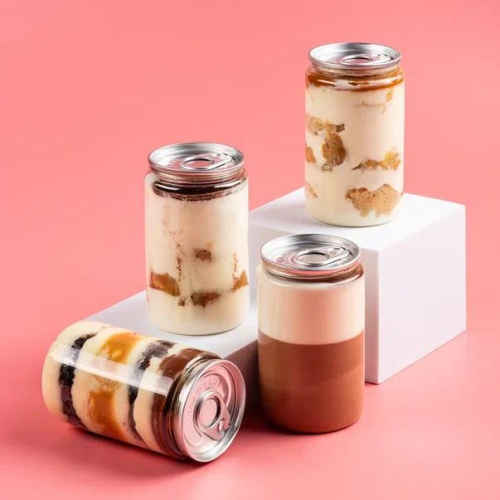 Десерт в банке "Арахис-нуга-карамель"