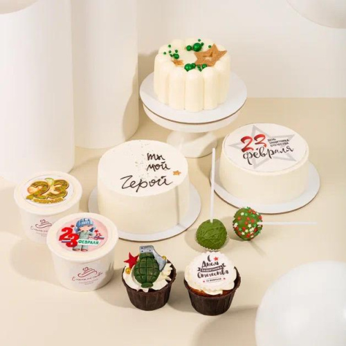 Бенто-мусс Карамельный 23 февраля 