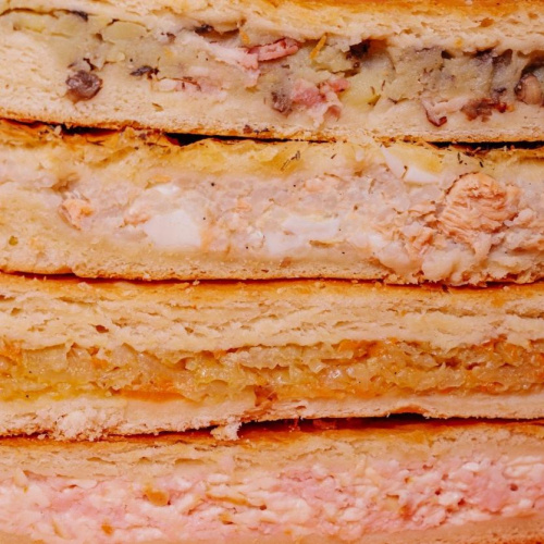 Пирог «Картофель с грибами и беконом»