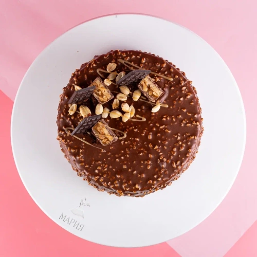 Торт "Арахис-нуга-карамель"