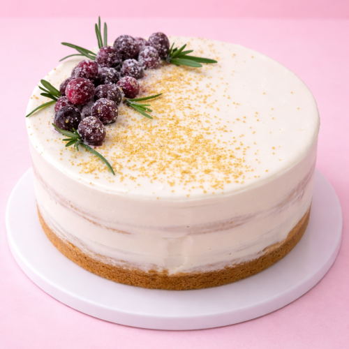 Торт «Домашний с брусникой»