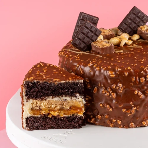 Торт "Арахис-нуга-карамель"