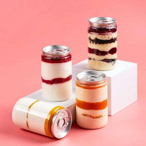 Десерт в банке "Арахис-нуга-карамель"